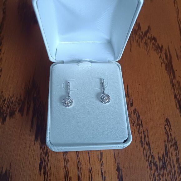 *PD* New Belk & Co. 10 ct. t.w. Lab Grown Diamond Earrings in Sterling Silver - Picture 4 of 5